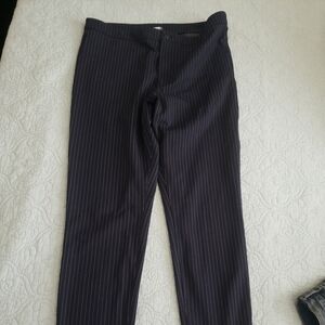 Navy blue pun stripe pants Size Large